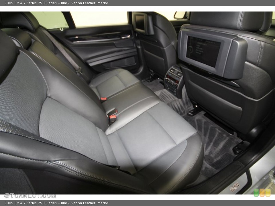 Black Nappa Leather Interior Photo for the 2009 BMW 7 Series 750i Sedan #59531034