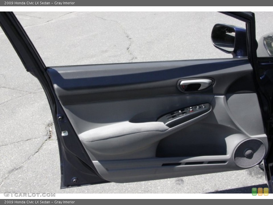 Gray Interior Door Panel for the 2009 Honda Civic LX Sedan #59531379