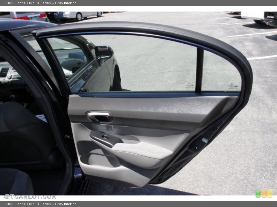 Gray Interior Door Panel for the 2009 Honda Civic LX Sedan #59531459