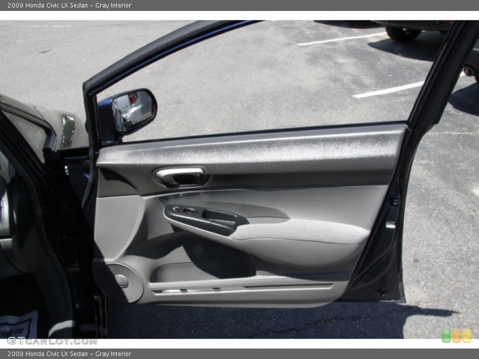Gray Interior Door Panel for the 2009 Honda Civic LX Sedan #59531468