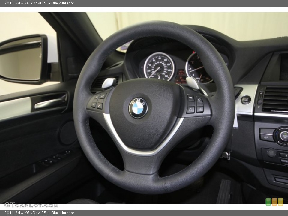 Black Interior Steering Wheel for the 2011 BMW X6 xDrive35i #59532435