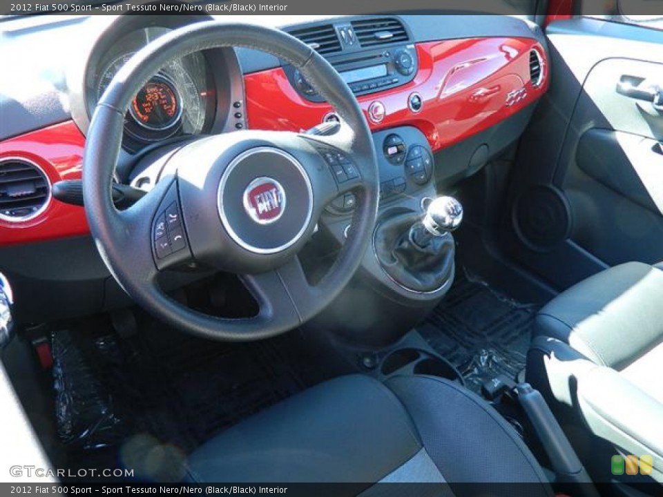 Sport Tessuto Nero/Nero (Black/Black) Interior Dashboard for the 2012 Fiat 500 Sport #59532904