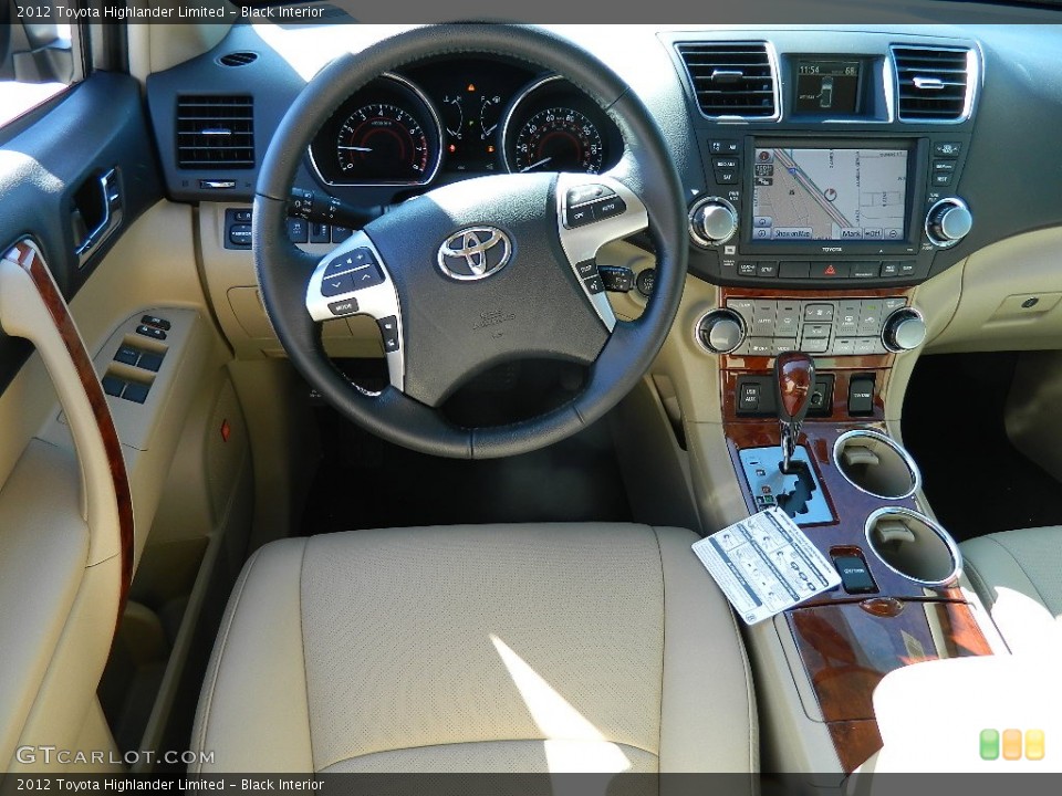 Black Interior Dashboard for the 2012 Toyota Highlander Limited #59533483