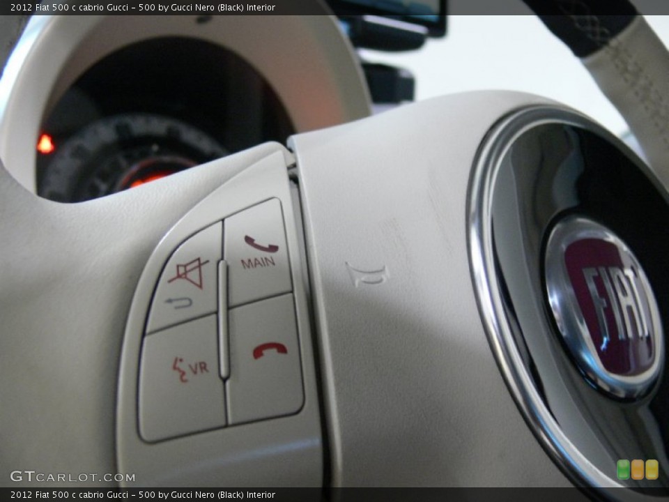 500 by Gucci Nero (Black) Interior Controls for the 2012 Fiat 500 c cabrio Gucci #59535418