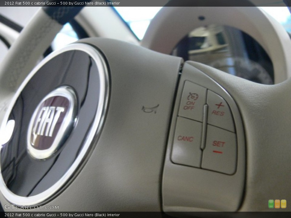 500 by Gucci Nero (Black) Interior Controls for the 2012 Fiat 500 c cabrio Gucci #59535433
