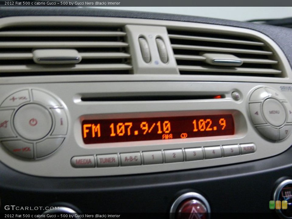 500 by Gucci Nero (Black) Interior Audio System for the 2012 Fiat 500 c cabrio Gucci #59535448