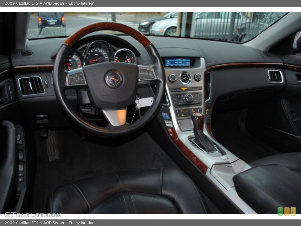 Ebony Interior Dashboard for the 2009 Cadillac CTS 4 AWD Sedan #59536225