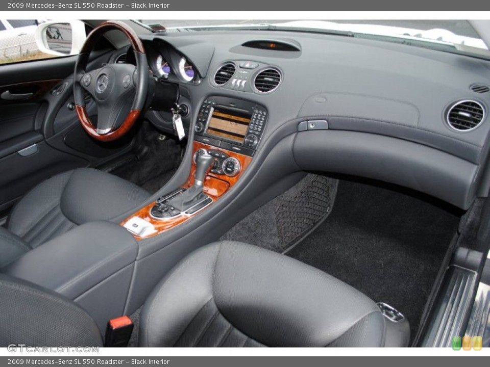 Black Interior Dashboard for the 2009 Mercedes-Benz SL 550 Roadster #59536576
