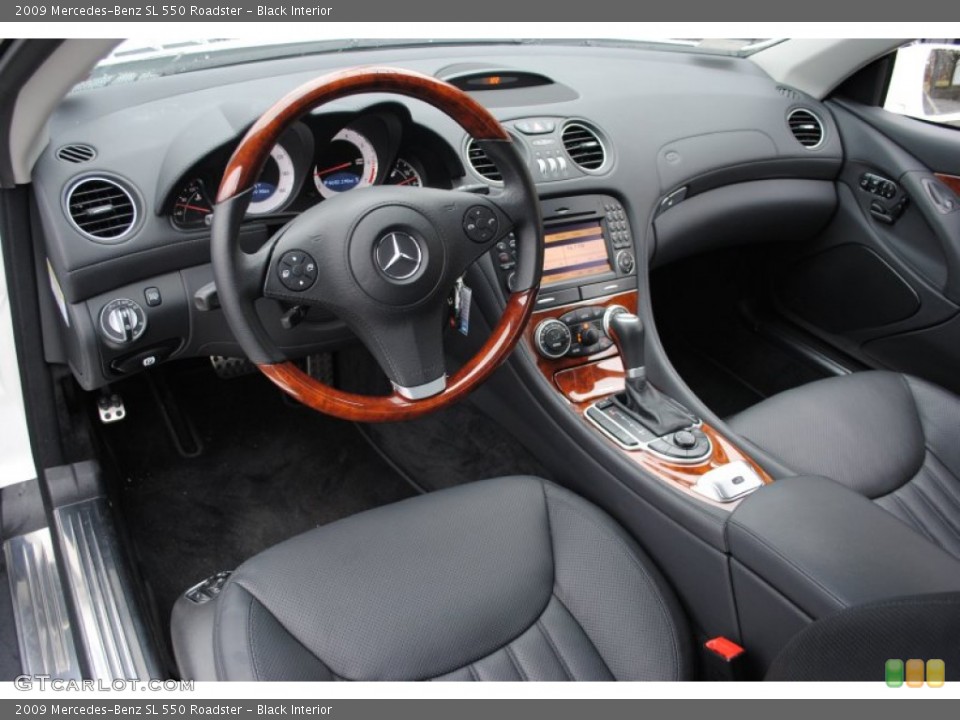 Black Interior Photo for the 2009 Mercedes-Benz SL 550 Roadster #59536621