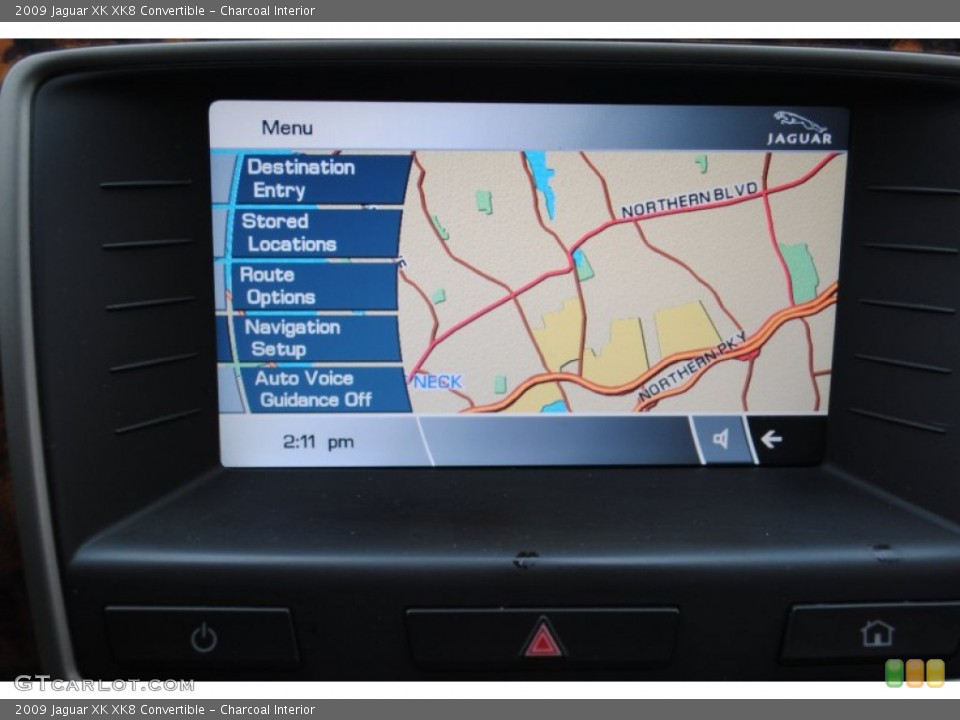 Charcoal Interior Navigation for the 2009 Jaguar XK XK8 Convertible #59537152