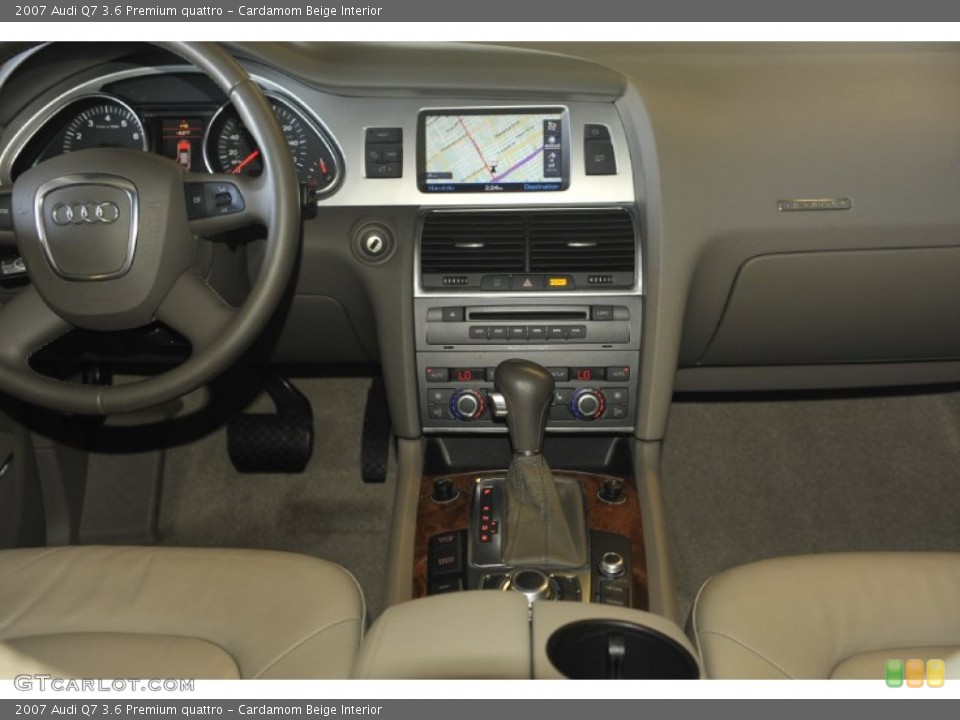 Cardamom Beige Interior Dashboard for the 2007 Audi Q7 3.6 Premium quattro #59537850