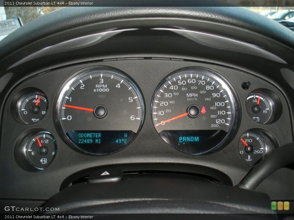 Ebony Interior Gauges for the 2011 Chevrolet Suburban LT 4x4 #59537917