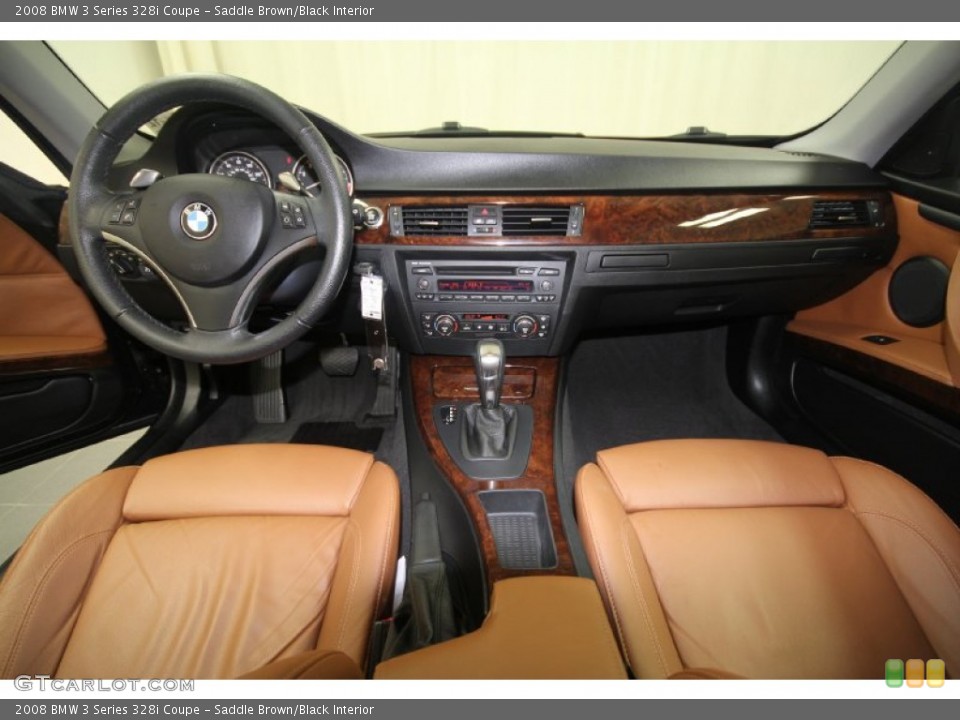 Saddle Brown/Black Interior Dashboard for the 2008 BMW 3 Series 328i Coupe #59537995