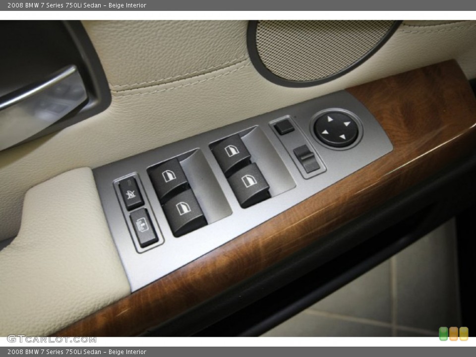 Beige Interior Controls for the 2008 BMW 7 Series 750Li Sedan #59538469