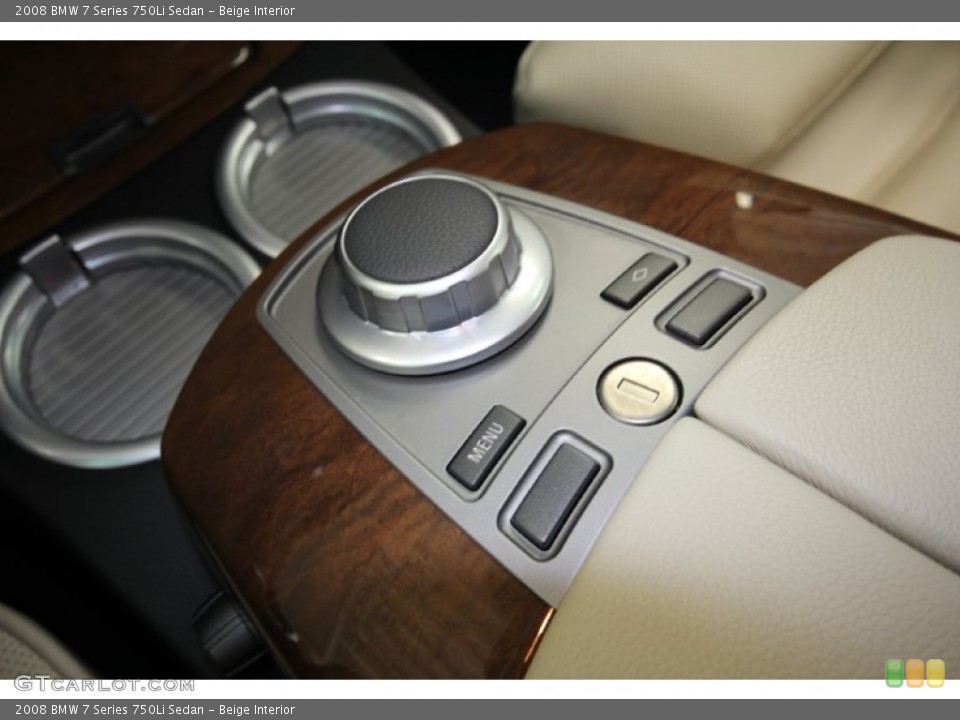Beige Interior Controls for the 2008 BMW 7 Series 750Li Sedan #59538521