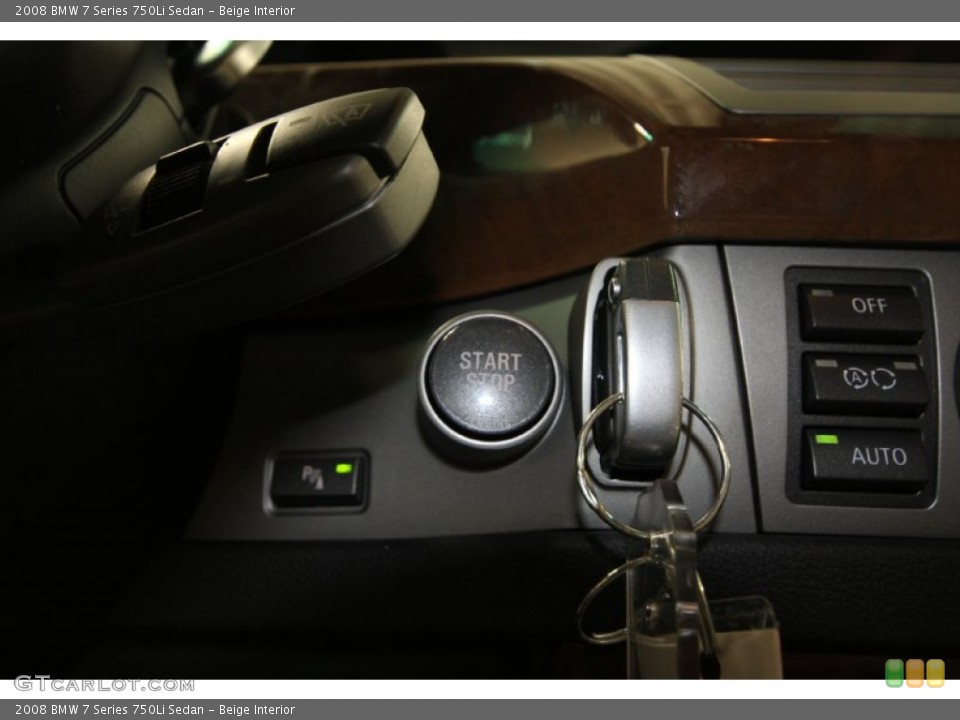 Beige Interior Controls for the 2008 BMW 7 Series 750Li Sedan #59538538