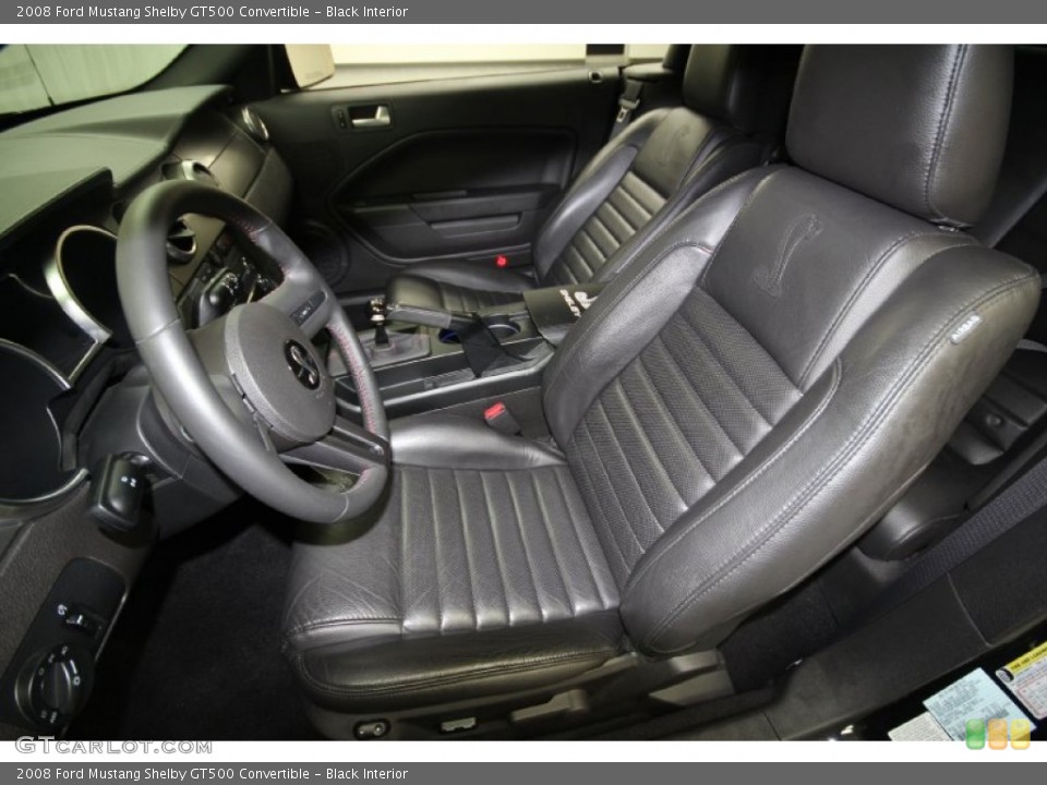 Black Interior Photo for the 2008 Ford Mustang Shelby GT500 Convertible #59539982