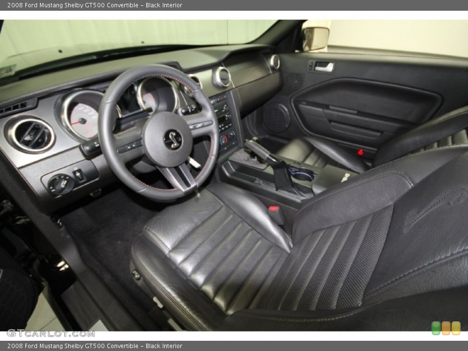 Black Interior Prime Interior for the 2008 Ford Mustang Shelby GT500 Convertible #59540010