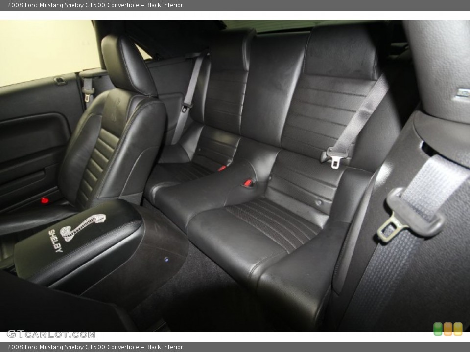 Black Interior Photo for the 2008 Ford Mustang Shelby GT500 Convertible #59540020
