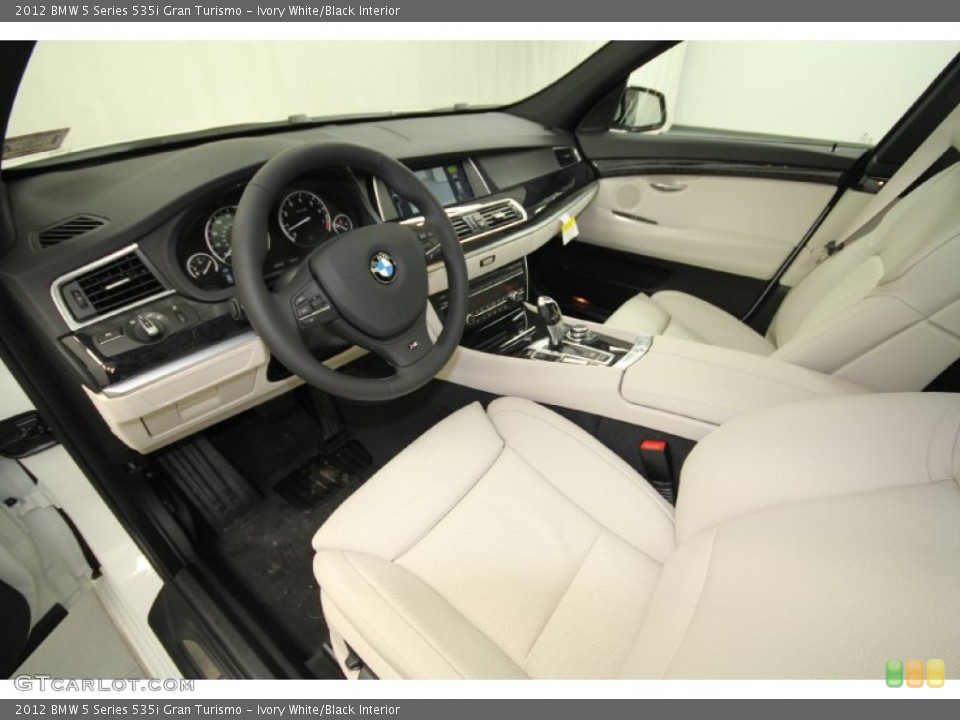 Ivory White/Black Interior Photo for the 2012 BMW 5 Series 535i Gran Turismo #59541963