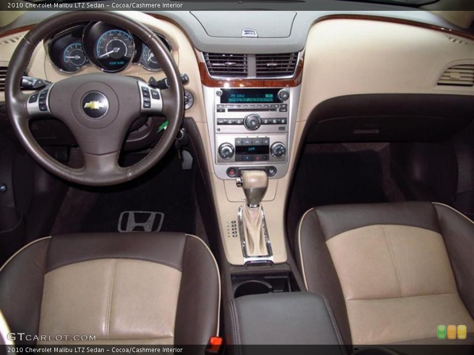 Cocoa/Cashmere Interior Dashboard for the 2010 Chevrolet Malibu LTZ Sedan #59542221