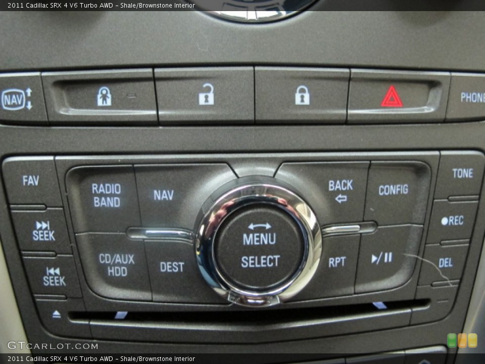 Shale/Brownstone Interior Controls for the 2011 Cadillac SRX 4 V6 Turbo AWD #59542597