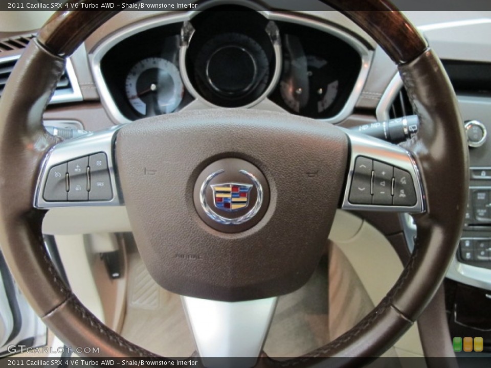 Shale/Brownstone Interior Steering Wheel for the 2011 Cadillac SRX 4 V6 Turbo AWD #59542681