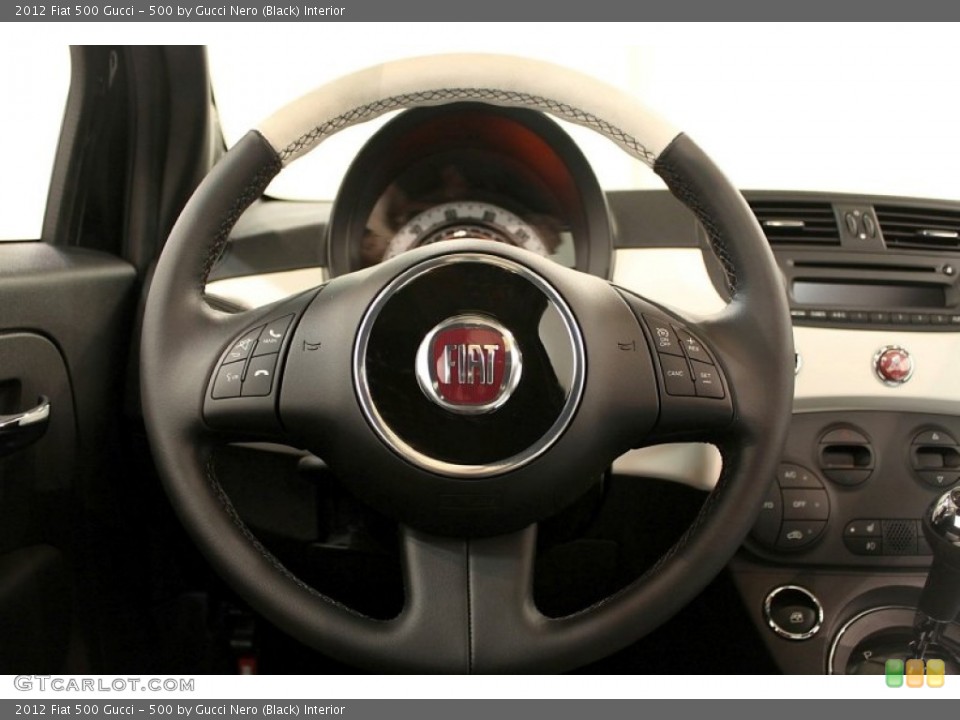 500 by Gucci Nero (Black) Interior Steering Wheel for the 2012 Fiat 500 Gucci #59544294