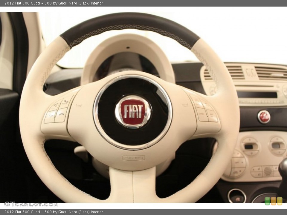 500 by Gucci Nero (Black) Interior Steering Wheel for the 2012 Fiat 500 Gucci #59544618