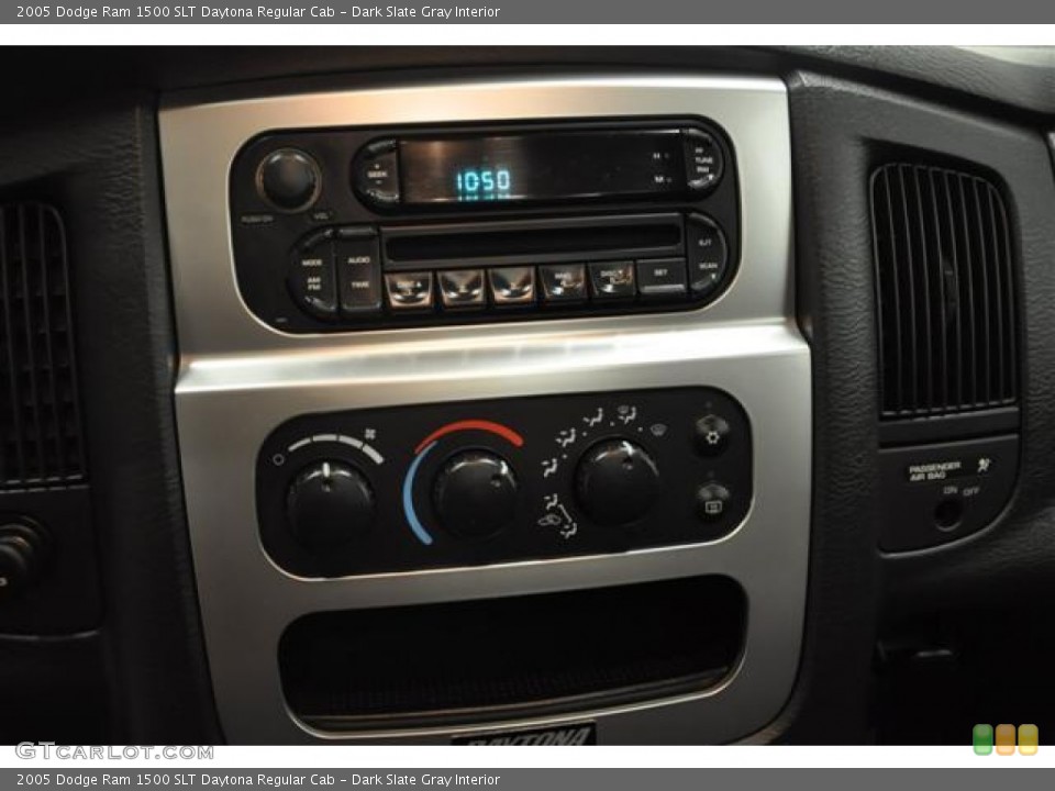 Dark Slate Gray Interior Controls for the 2005 Dodge Ram 1500 SLT Daytona Regular Cab #59547216