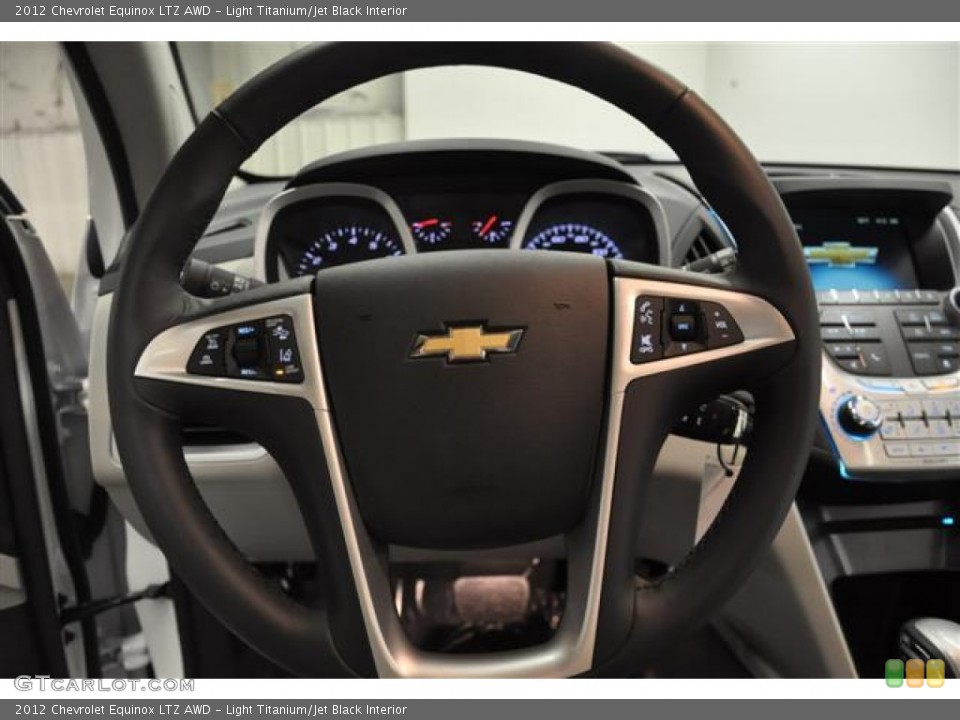 Light Titanium/Jet Black Interior Steering Wheel for the 2012 Chevrolet Equinox LTZ AWD #59547711