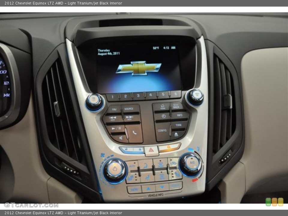 Light Titanium/Jet Black Interior Controls for the 2012 Chevrolet Equinox LTZ AWD #59547735