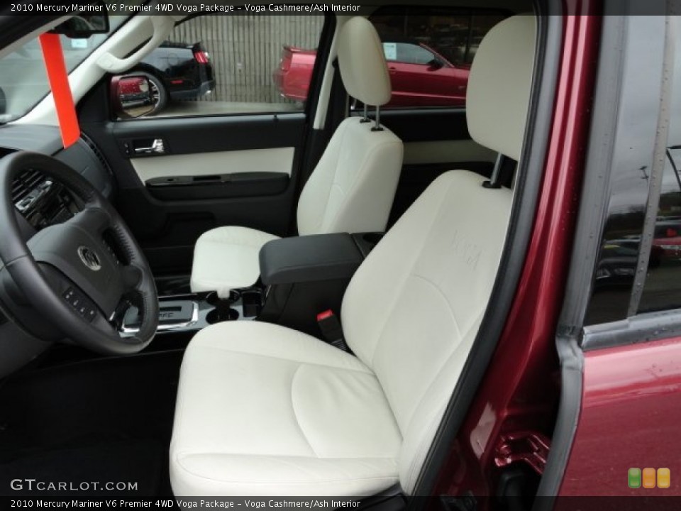 Voga Cashmere/Ash Interior Front Seat for the 2010 Mercury Mariner V6 Premier 4WD Voga Package #59549637