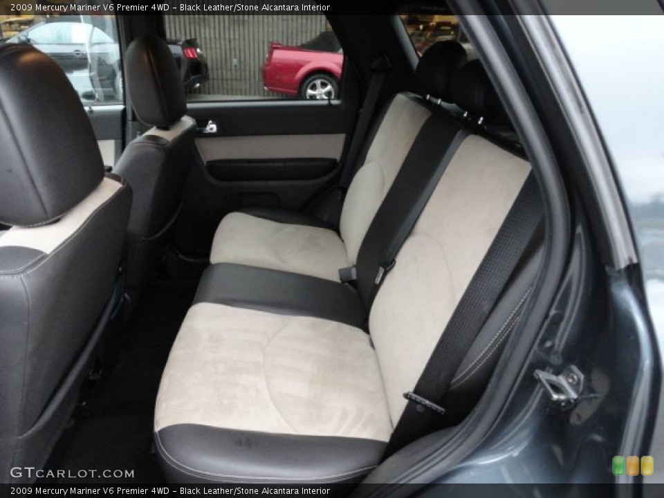 Black Leather/Stone Alcantara Interior Photo for the 2009 Mercury Mariner V6 Premier 4WD #59549817
