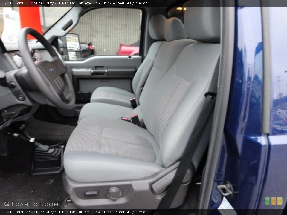 Steel Gray Interior Photo for the 2011 Ford F250 Super Duty XLT Regular Cab 4x4 Plow Truck #59550003