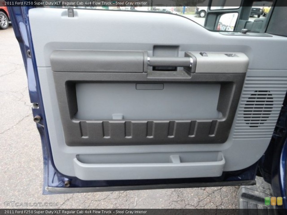 Steel Gray Interior Door Panel for the 2011 Ford F250 Super Duty XLT Regular Cab 4x4 Plow Truck #59550021