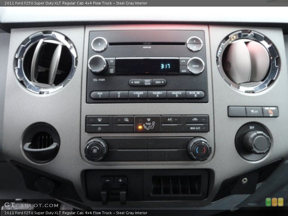 Steel Gray Interior Controls for the 2011 Ford F250 Super Duty XLT Regular Cab 4x4 Plow Truck #59550063