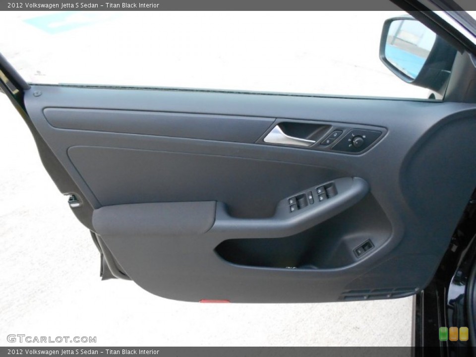 Titan Black Interior Door Panel for the 2012 Volkswagen Jetta S Sedan #59550447