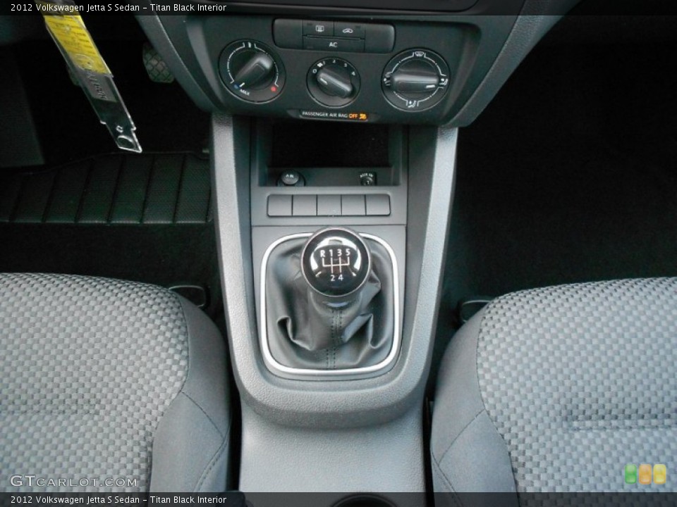 Titan Black Interior Transmission for the 2012 Volkswagen Jetta S Sedan #59550519
