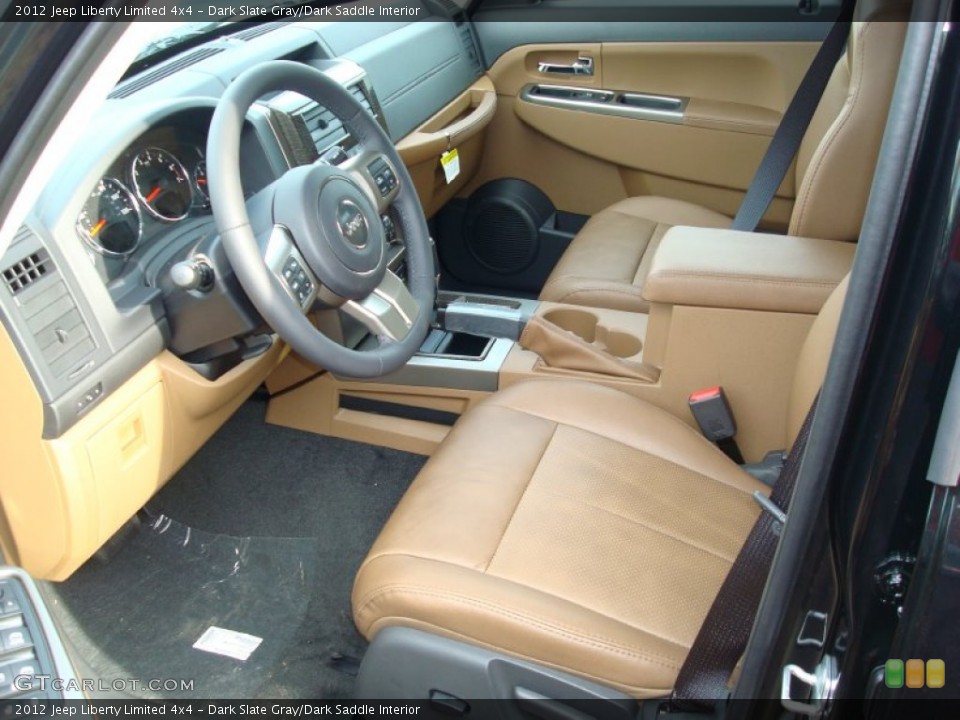 Dark Slate Gray/Dark Saddle Interior Photo for the 2012 Jeep Liberty Limited 4x4 #59551231