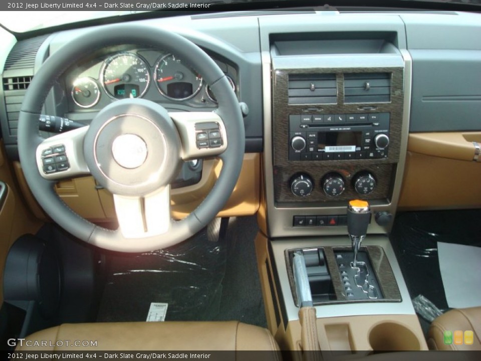 Dark Slate Gray/Dark Saddle Interior Dashboard for the 2012 Jeep Liberty Limited 4x4 #59551251