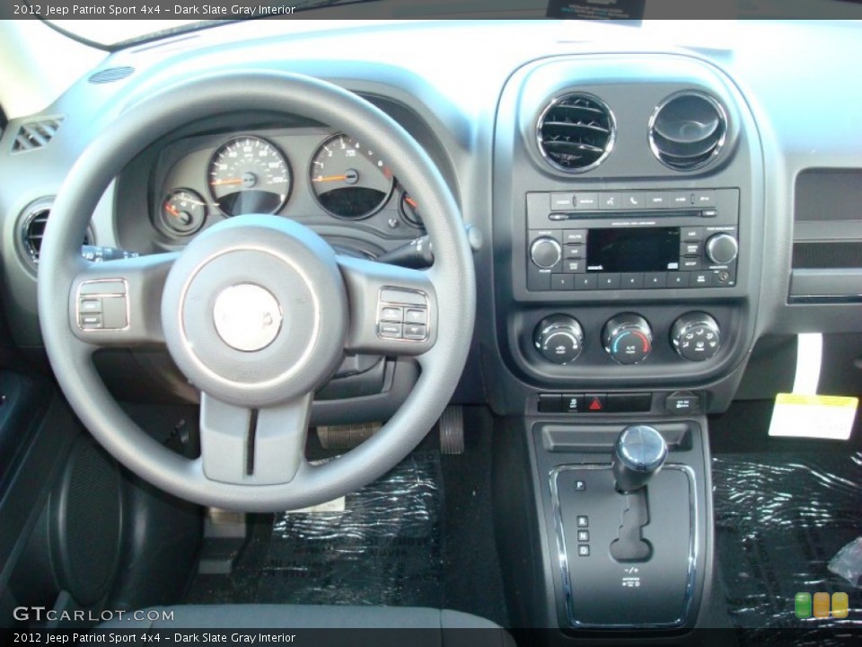 Dark Slate Gray Interior Dashboard for the 2012 Jeep Patriot Sport 4x4 #59551503