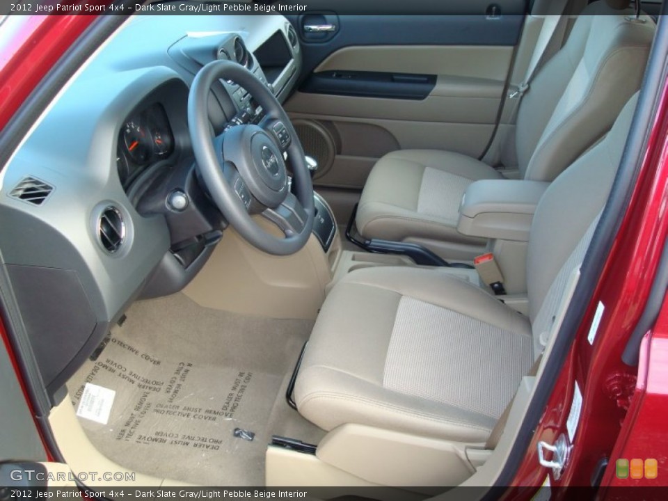 Dark Slate Gray/Light Pebble Beige Interior Photo for the 2012 Jeep Patriot Sport 4x4 #59551522