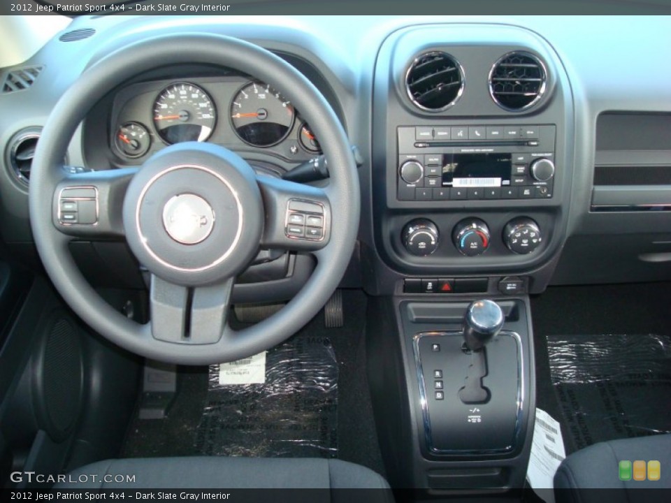 Dark Slate Gray Interior Dashboard for the 2012 Jeep Patriot Sport 4x4 #59551575