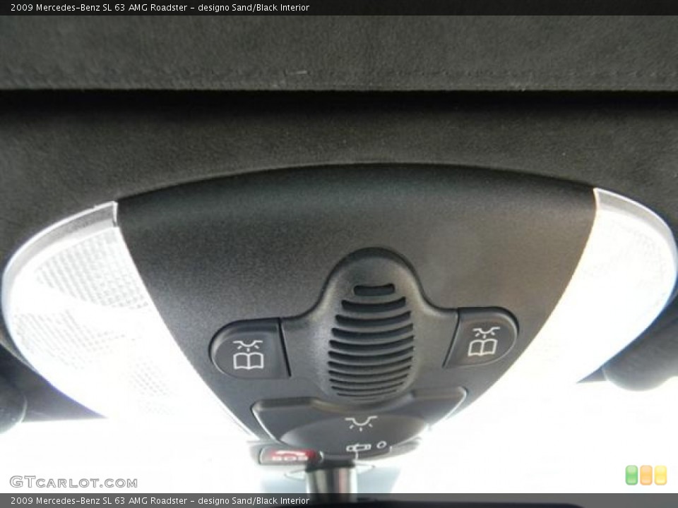 designo Sand/Black Interior Controls for the 2009 Mercedes-Benz SL 63 AMG Roadster #59553282