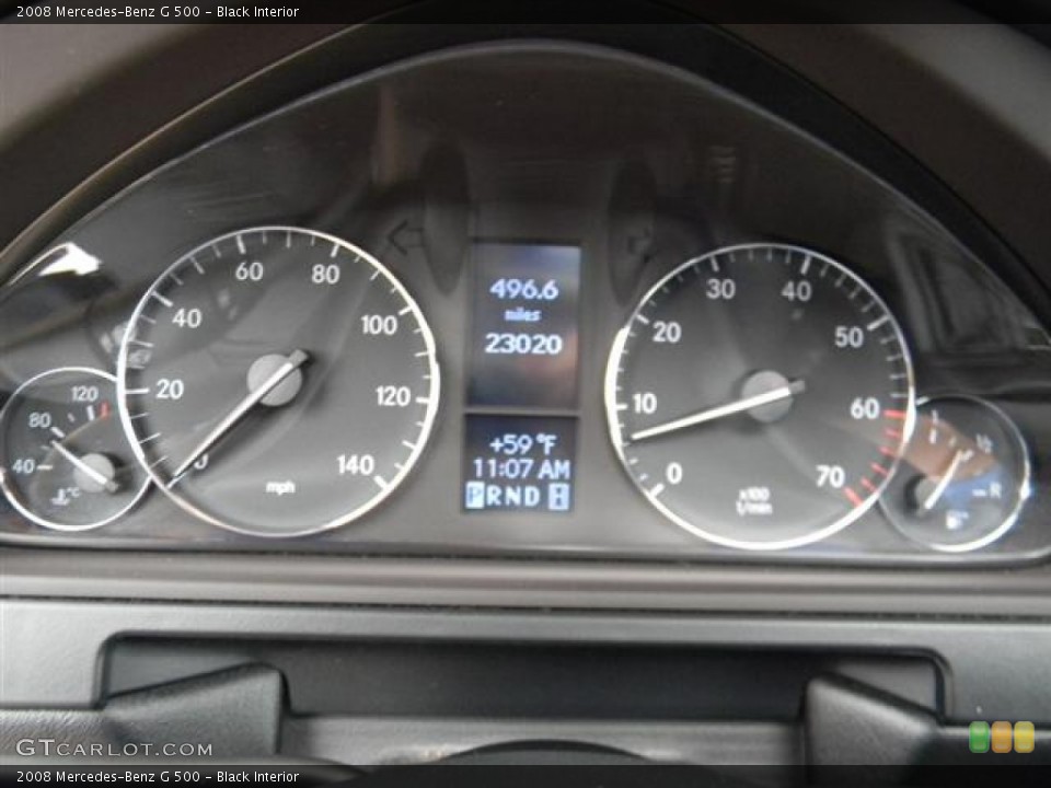 Black Interior Gauges for the 2008 Mercedes-Benz G 500 #59553840