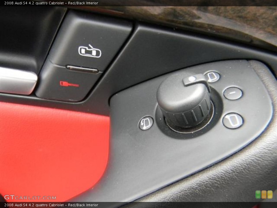 Red/Black Interior Controls for the 2008 Audi S4 4.2 quattro Cabriolet #59554548