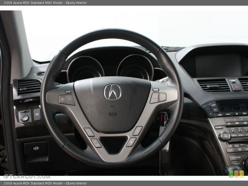 Ebony Interior Steering Wheel for the 2009 Acura MDX  #59554551