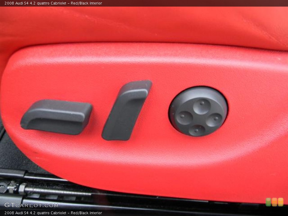 Red/Black Interior Controls for the 2008 Audi S4 4.2 quattro Cabriolet #59554575