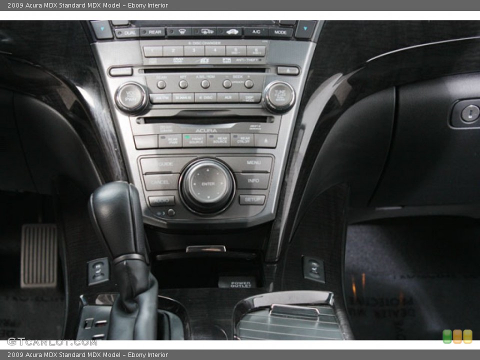 Ebony Interior Controls for the 2009 Acura MDX  #59554585